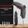 15-Piece Rechargeable Folding Electric Screwdriver Set with Phillips and Slotted Bits