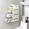 Wall Mounted Storage Box Bathroom Cosmetic Cotton Swabs Jewelry Storage Box Home Office Sundries Clips Hairpin Drawer Storage