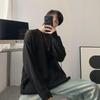 Men's 2023 Autumn Trendy White Hollow-Out Ripped Loose Knit Sweater, Korean Style.
