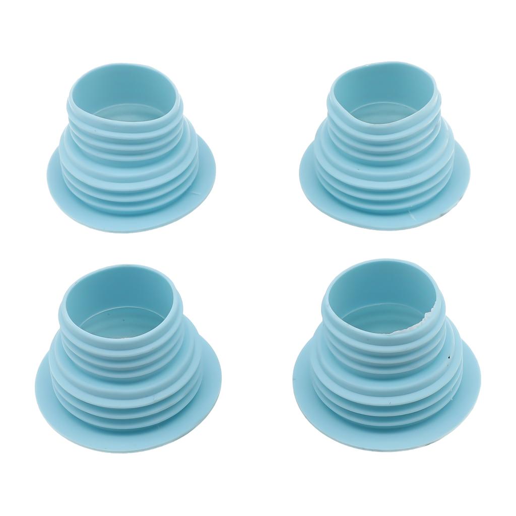 4pcs Drain Pipe Hose Silicone Plug Wash Machine Pipe Connector Tools Bathroom Drain Pipe Sealing Plug Sewer Pipe Accessories