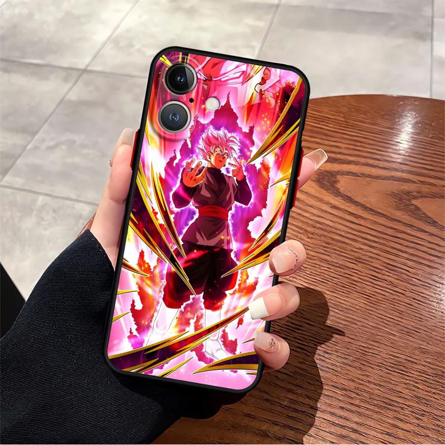 Dragon Ball Goku Anime Back Phone Cover Case for iPhone 16e 14 17 16 Pro Max 12 13 Mini 17 Air 15 Plus 11 XS