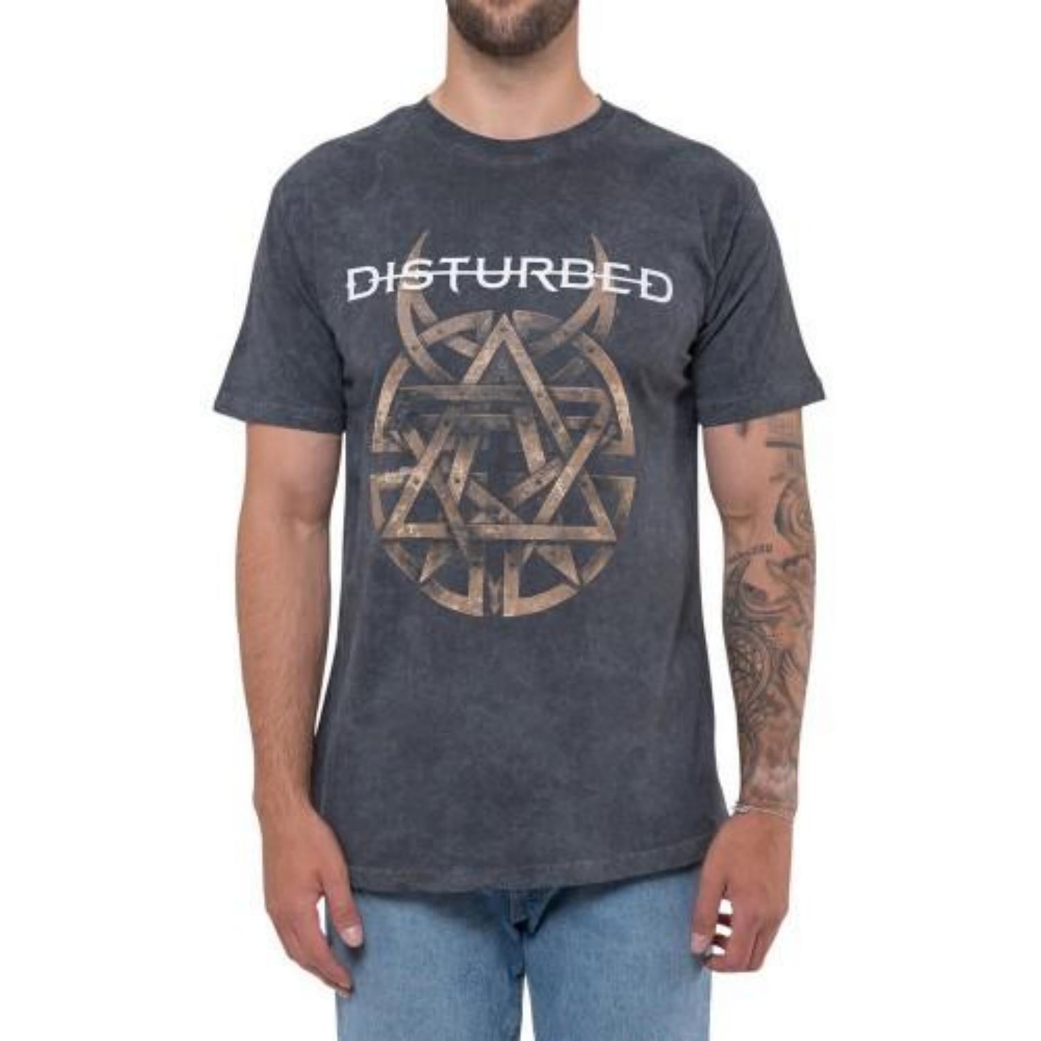 Disturbed Unisex Adult Riveted T-Shirt XXXXL