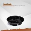 Jiwanggu Small Round 3-Compartment Disposable Meal Boxes