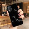 Black Cat Case for OPPO Realme GT 2 Pro X2 Pro XT C25S 8 7 6 Pro 6i Realme GT Master C3 C21 C21Y C11 X3 SuperZoom