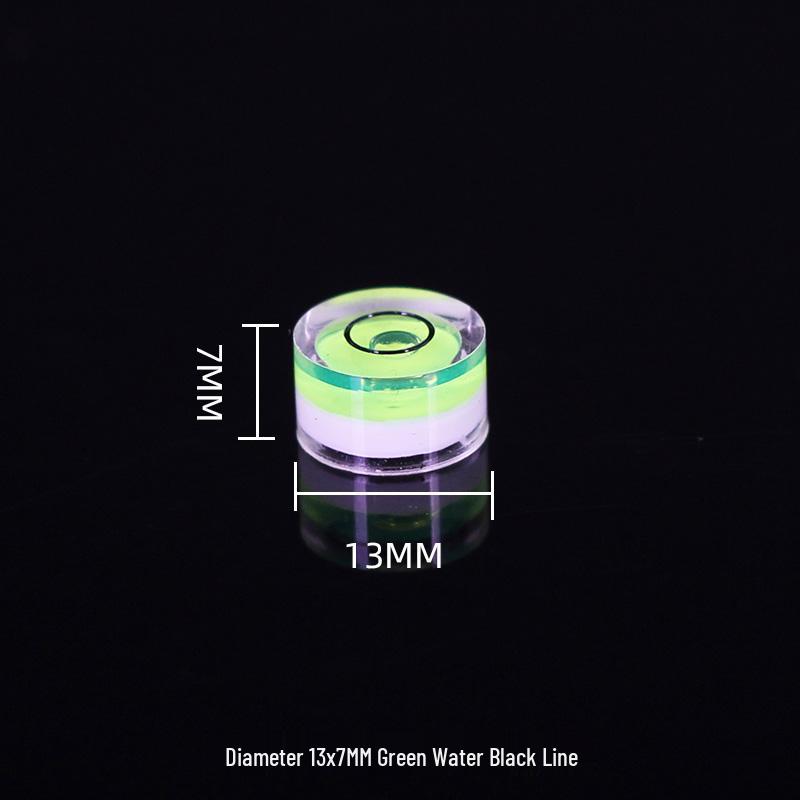 Universal Green Spirit Level with Scale - Compact Liquid Bubble Measuring Tool