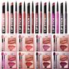 Waterproof Lasting Matte Velvet Lip Gloss Lip Liner Set 2pcs/set Lipliner Pen and Lip Gloss Combination Set Lips Contour Makeup