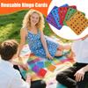 5pcs Bingo Game Card Easy-Read With Sliding Windows Reusable Logical Thinking Ability Game Bingo Board Game Party Gift For Adult