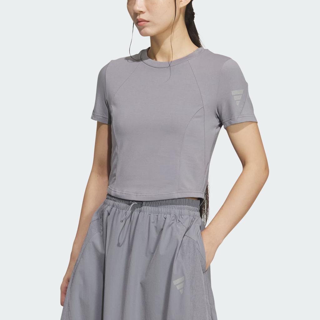 adidas Fos Short Sleeve T-Shirt Comfortable Round Neck Women Tops KG5176