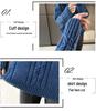 Women's High-Neck Cable Knit Sweater, 2021 Loose Fit Korean Style for Autumn and Winter