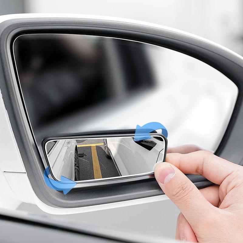 2pcs/set Rectangular Curved Blind Spot Mirror Car Rearview Reversing Auxiliary Rear View Mirror