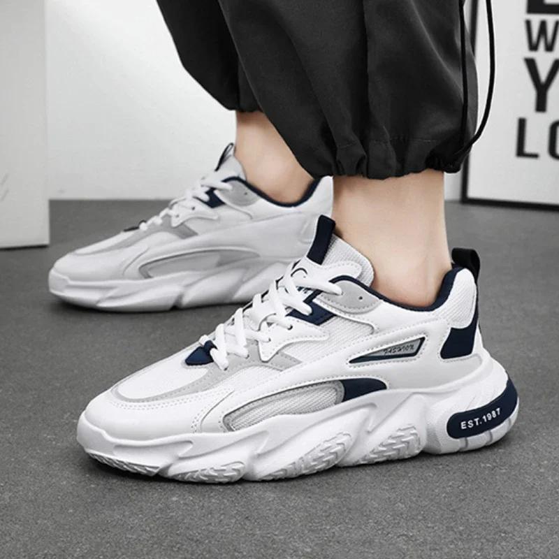 Pantofi sport pentru bărbați, pantofi sport cu platformă, confortabili și respirabili, la modă, casual, sport la modă