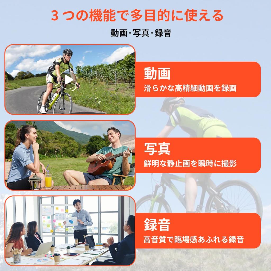 Mini Action Wide LCD Strong Magnetic View Small and Loop No WiFi Supports Up To Easy Japanese Instruction Manual Multipurpose Mini Video Camera for