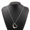 TIFFANY&Co. Open Heart Large Necklace Elsa Peretti Silver925 16.1g Women Used