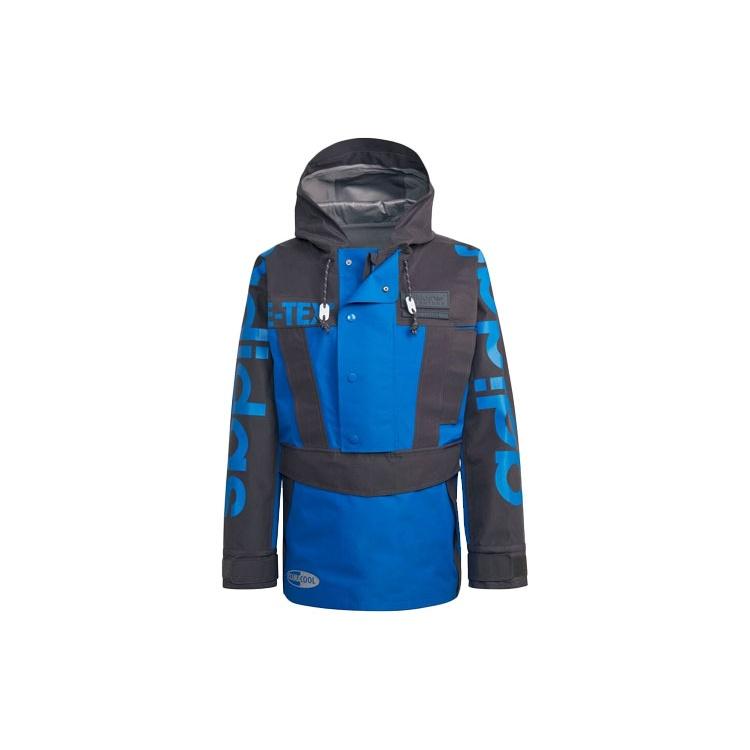 adidas originals Blue Version Series Alphabet Printing hooded Long Sleeves Jacket Men s HD2235 XS