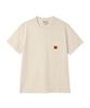 BROMPTON LONDON Pigment Dyeing Half Sleeve T-Shirt - Cream (P265Uts430)