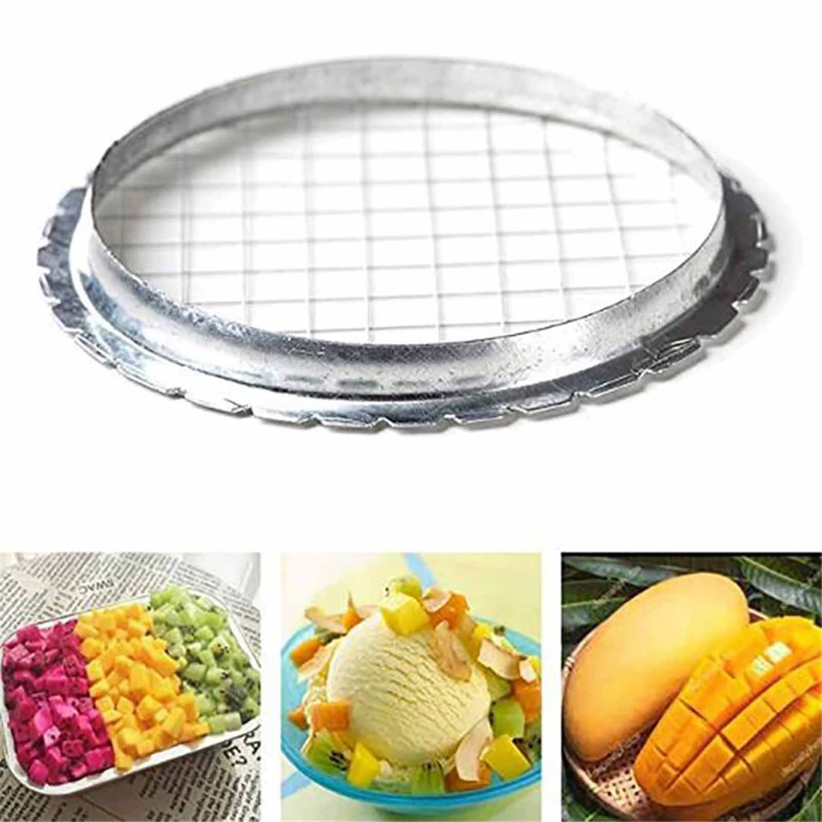 

Potato Puree & Vegetable Press – Multi-Functional Fruit Hand Press, Manual Cutter, Kitchen Small Tools for Easy Cooking One Size серебряный
