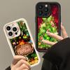 Ae113 Merry Christmas Art Santa Design Art Phone Cases for iPhone 16 14 13 11 Pro Max 15 7 8 Plus 12 Mini XR XS Max Angel Eye Ladder Protective Cover