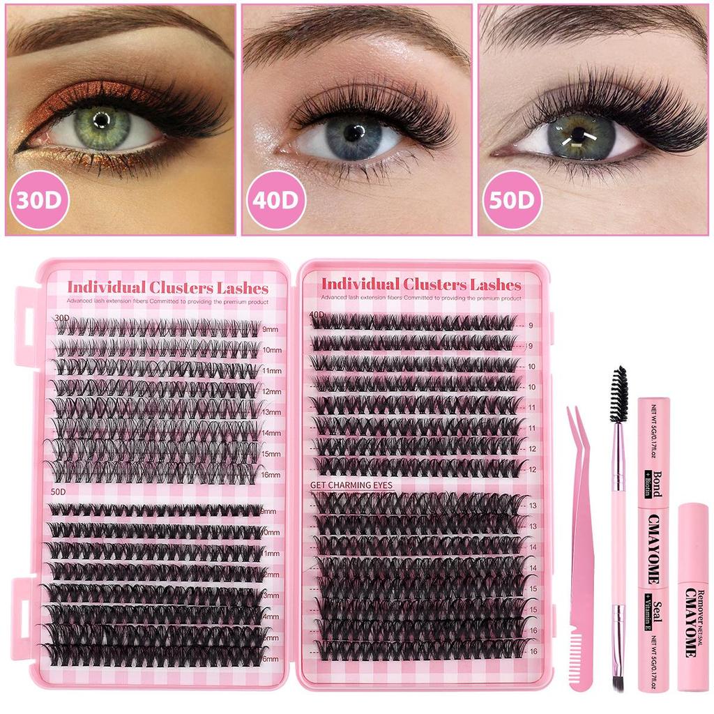 D Curl Large Capacity 30D/40D/50D Mixed Eyelash Set - 640 Clusters