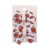 2Pcs/Set Cute Football Softball Baseball Football Bow Hair Clip for Baby Girl Fully Covered Non Slip Ribbon Hair Pins