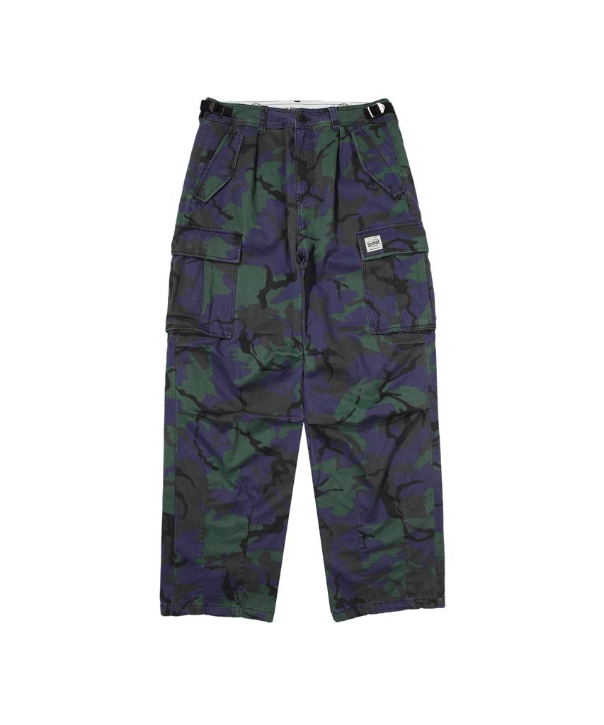 Syupeodeulai Camo Weite Fallschirmhose Lila