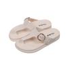 Fashion Ladies' New Slippers Buttons Flat Bottom Fashion Comfortable Casual Outdoor Slippers Fashionable and Trendy Convenient