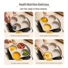 Non-Stick Deep Maifan Stone Pancake Frying Pan with Four-Hole Design for Easy Breakfast Cooking