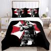 3pcs Resident Evil Design Bedding Set - Includes 1 Quilt Cover and 2 Pillowcases, Comfortable Bedding with Stylish Design for Bedroom, Machine Wa