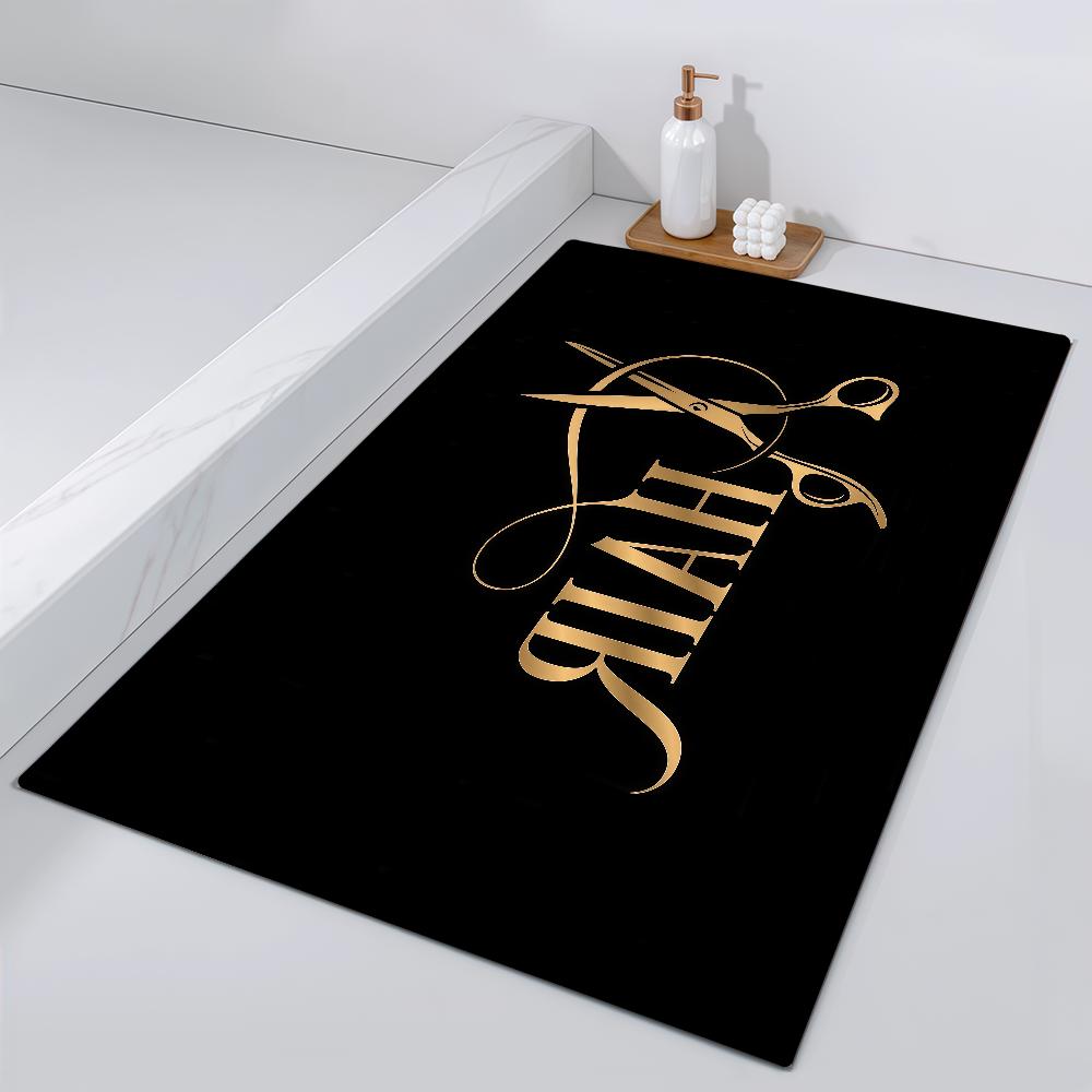 

Door Mat Bedside Entrance Bath B-BARBER Floor Logo Decoration Corridor Door Mat Carpet Living Room Balcony 40cm x 60cm