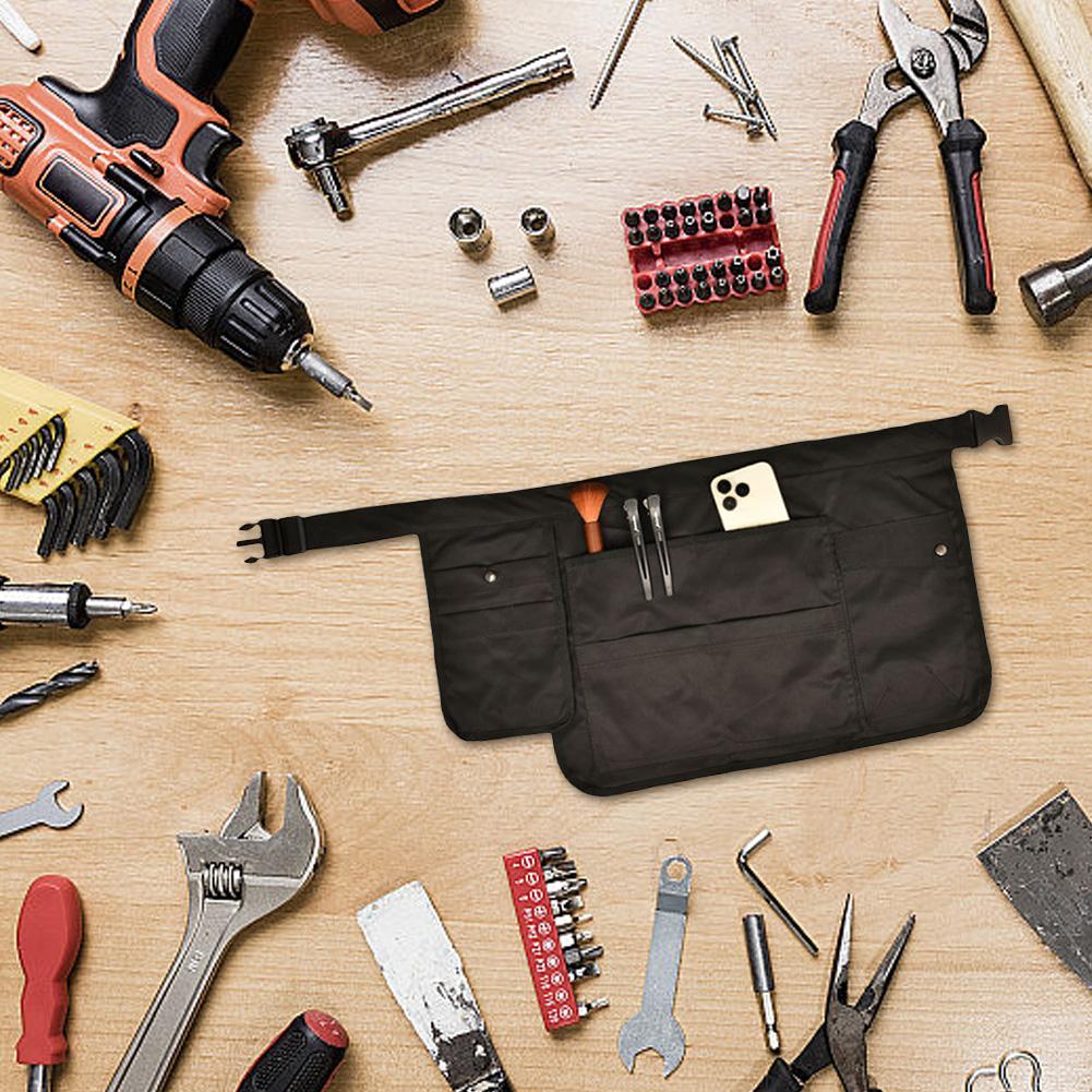 Gardening Tool Waist Bag with Pockets Hair Stylist Waist Bag Utility Belt Apron Adjustable Hairdresser Scissor Bag for Women Men