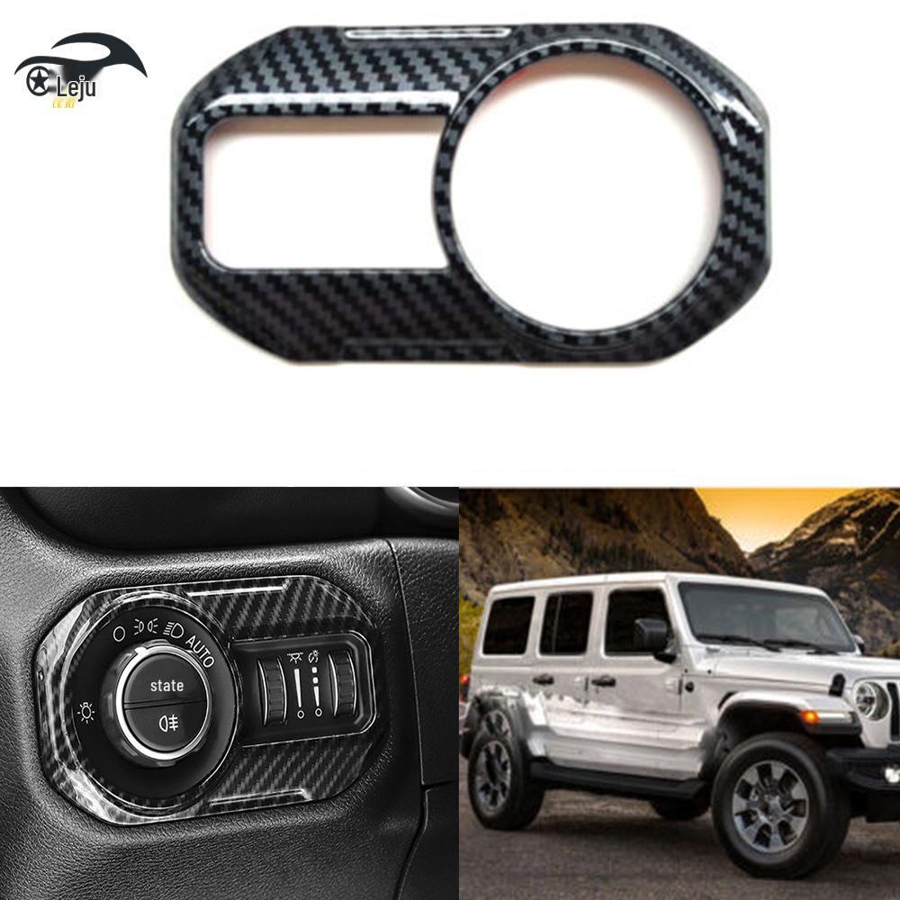 Wrangler JL/JLU 2018-2023 Headlight Switch Panel Sticker: Center Console Decoration.