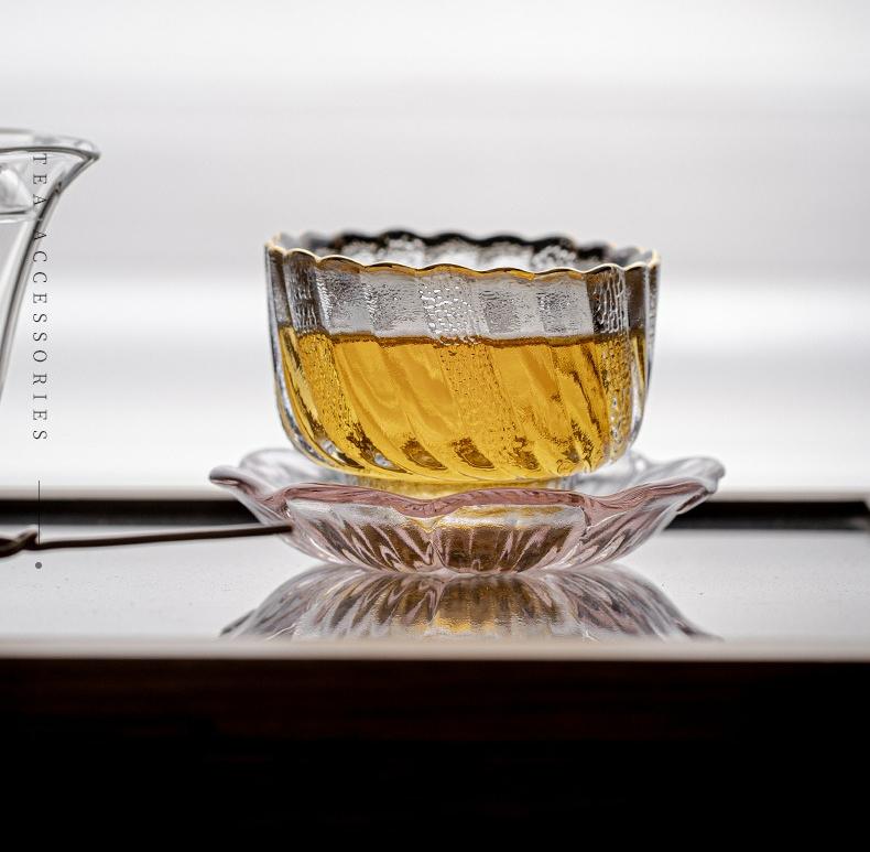 Japanese Style Glass TeaCup Heat-resistant Household Thickened Kung Fu Tea Set Tea Bowl Cup Transparent Small Tea Cup New