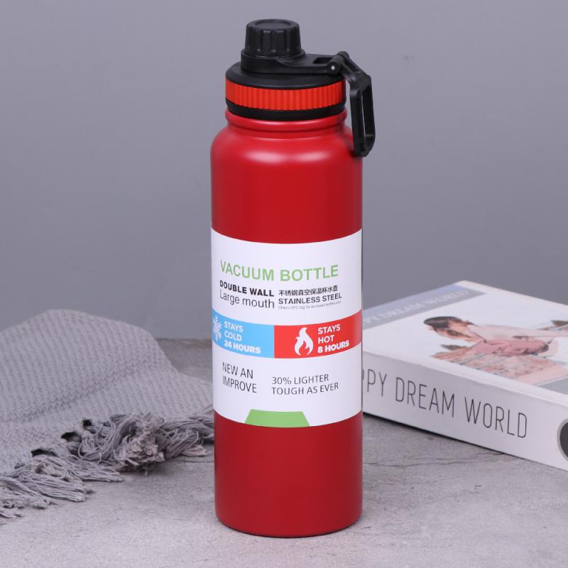 800ML 1000ML Outdoor Thermos Waterkoker Waterfles met Thee Filter 304 Roestvrij Staal Thermische Beker Lekvrije Fles Sport