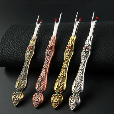 1PC Vintage Zinc Alloy Seam Ripper Stainless Steel Handle Craft Thread Cutter