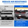 Labbro Paraurti Posteriore Auto 34" Diffusore Posteriore Universale Stile Pinna di Squalo Diffusore Piatto Per Infiniti Ford Acura TL VW Golf Toyota Nissan