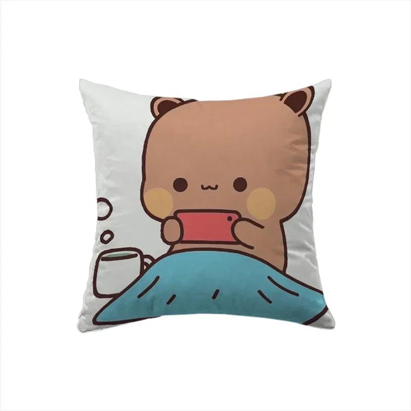 

Наволочка Подушка Bubu Dudu Наволочки для Кровати Дивана Наволочки Декоративная Наволочка Короткий Плюш Дакимакура Подарок на День Рождения 66x66cm