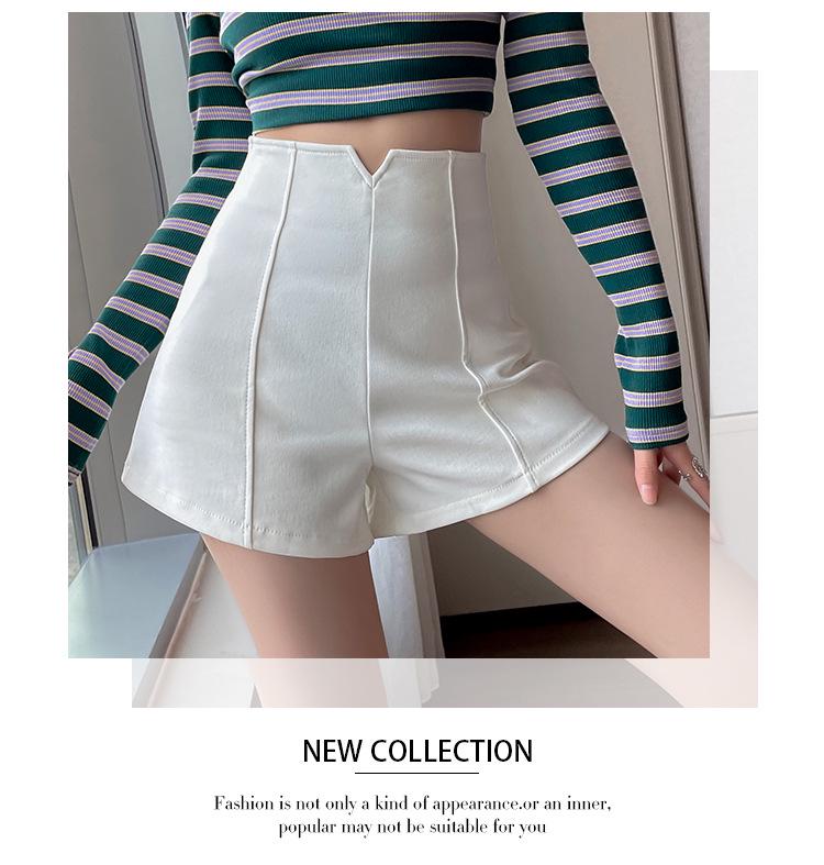 2024 Sommer A-Linien High-Waist Weitbein-Shorts für zierliche heiße Mädchen