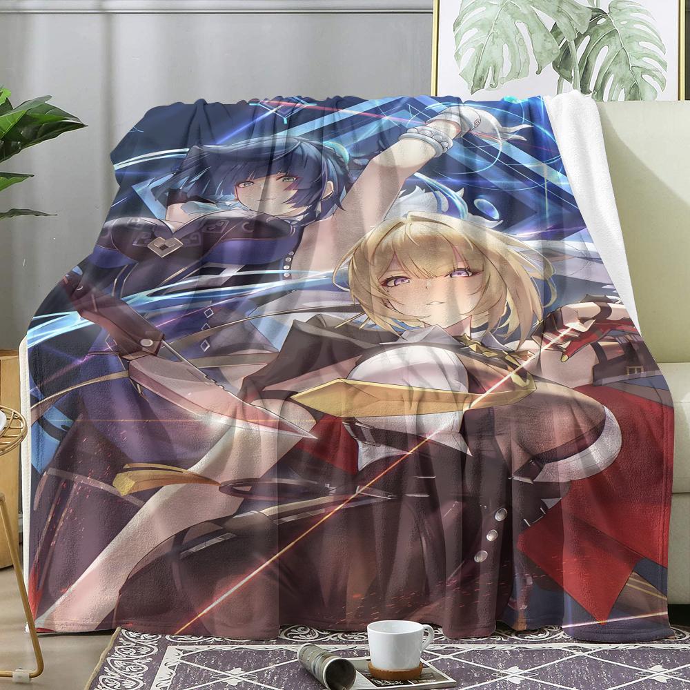 Zenless Zone Zero Game Throw Soft Flannel Throw Summer AC Blanket Lightweight Cool Nap Blanket for Sofa Bed Couch Travel
