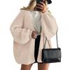 Women's Sweater Solid Color Long-sleeved Casual Loose Cardigan Sweater Jacket
