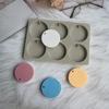 6 Cavity Round Disc Silicone Mold For Baking Egg Bites Muffin Top Pan Chocolate Cake Pie Custard Tart Bakeware Tools Candle Mold