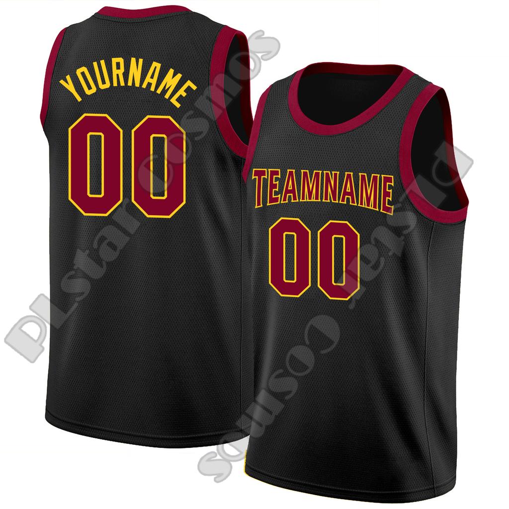 Custom Name Team Number Basketball Jersey Shirts Retro Pattern Sportswear Vintage Summer Tank Top