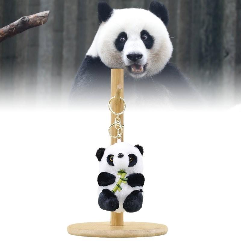 Charming Panda Plush Pendant Cuddly Stuffed Animal Keychain For All Ages