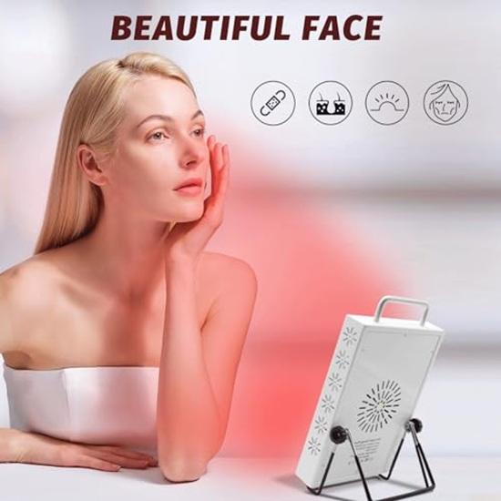 Red Light For Body, 660Nm 850Nm Near Infrared Light Lamp Panel With 40Pcs Dual Chips, Flexible Moveable Red Light Lamp For Face,Knee,Back