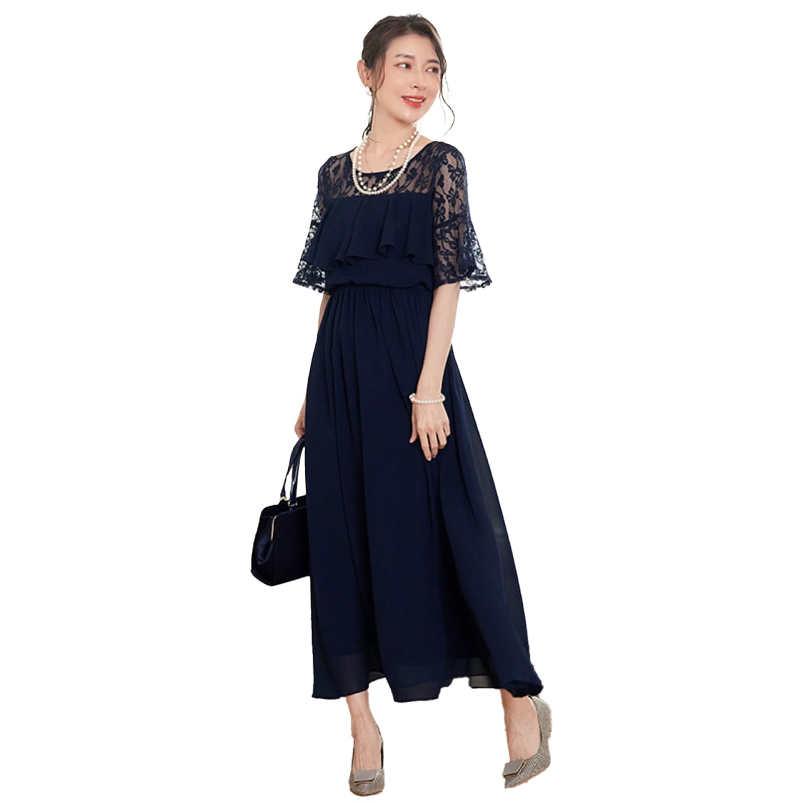 

Вечернее платье Платье Свадебное платье Формальное платье для свадеб [Ludus Felix] - Цельное - - (Л, Военно-Морской Флот)