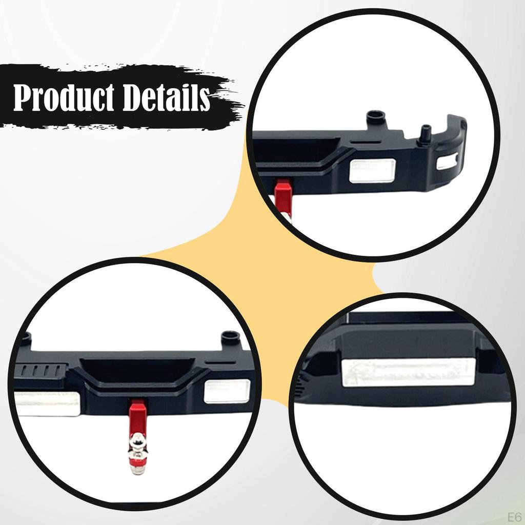 1/12 RC Car Front Rear Bumpers Guards Accessories Aluminum Replacement Sturdy for 300 DIY Accs
