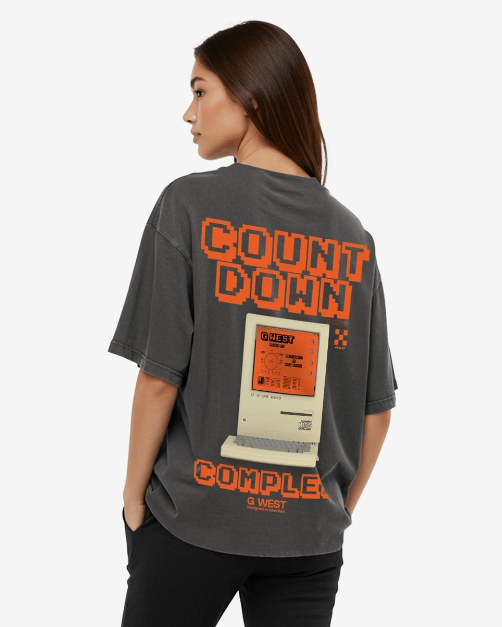 G West Oversized Retro Pc T-Shirt - WOMEN M