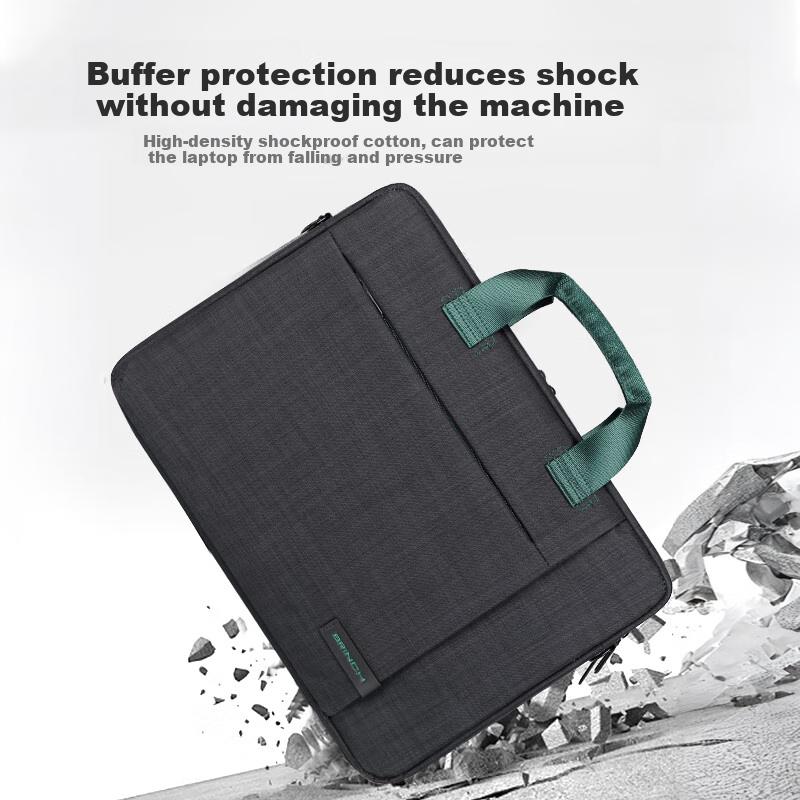 BRINCH Laptop Bag with Handle, 15.6/16 Inch Shockproof Business Large Capacity Suitable for Huawei, Apple, And ASUS