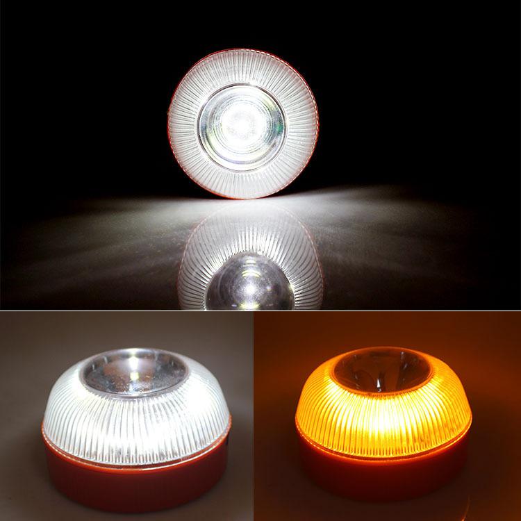 Led Car Emergency Light Flashlight Magnetic Induction Strobe Road Accident Lamp Beacon Safety Accessory - Not including battery