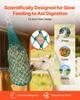 Hay Nets for Horses, 4PCS, 0.9 m Extended Length, 38 x 38 mm Holes, PE Material, with Four Carabiner Hooks, Hanging Slow Feed Hay Nets for Horses,
