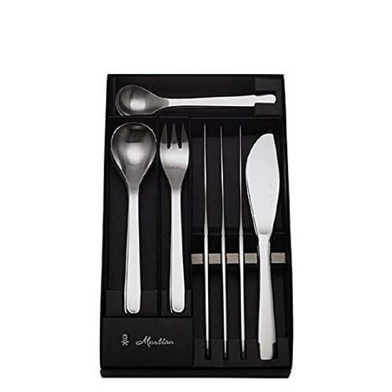Yanagi Sori Cutlery 4 Types 20 Pieces Set Dessert 20pcs Simple Form Pursuing Ease Use Made Tsubame-Sanjo Japan Stainless Steel Refined Design Smooth