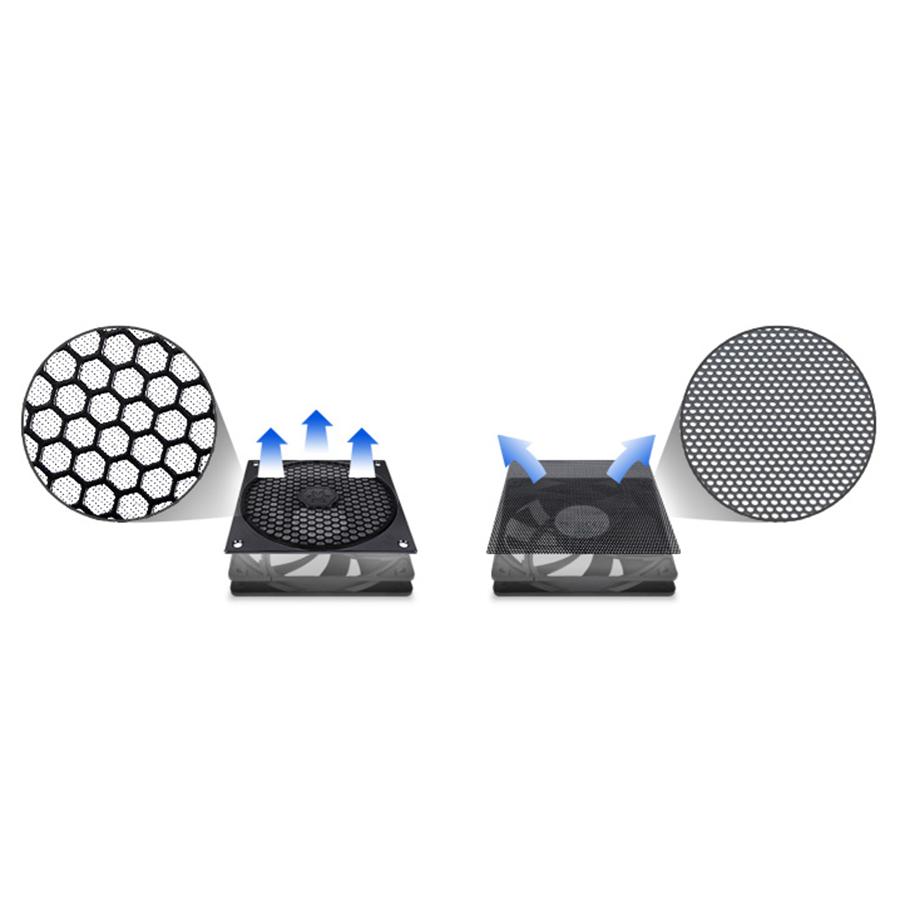 FF121 120mm Fan Grille and Filter Kit Dust Net